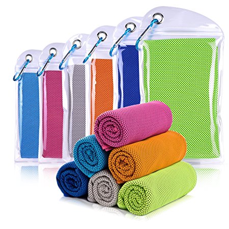 Willceal Cooling Towel, Cool Towel for Instant Cooling Relief，40" 12"，for Sports, Workout, Travel, Fitness, Gym, Yoga, Pilates, Camping & More