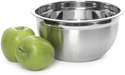 Stainless Steel Mixing Bowl - Premium Polished Mirror Nesting Metal Bowl for Cooking and Serving, Stackable for Convenient Storage 1168K (1, 0.75 Quart)