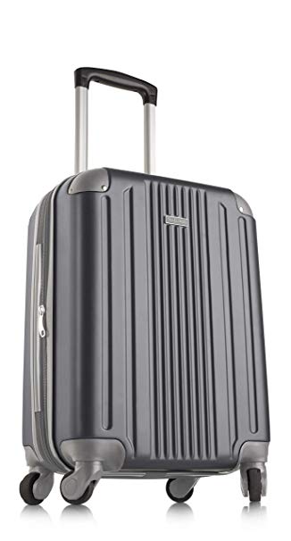 TravelCross Milano 20'' Carry-On Lightweight Hardshell Spinner Luggage (Dark Gray)