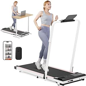 3 in 1 Walking Pad Treadmill, 3HP Folding Treadmills for Home, 300 lb Weight Capacity, Wide Running Belt, Remote Control, APP & LED Display, Under Desk Treadmill - Home Office Workouts