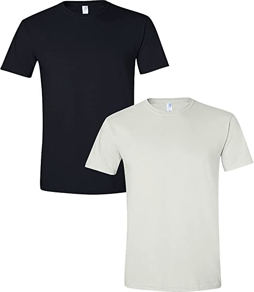 Gildan Men's Softstyle Cotton T-Shirt, Style G64000, 2-Pack