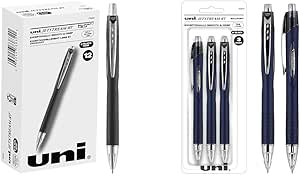 Uniball Jetstream RT 12 Pack, 1.0mm Medium Black, Wirecutter Best Pen, Ballpoint Pens & Jetstream RT 3 Pack, 0.7mm Fine Black, Wirecutter Best Pen, Ballpoint Pens, Ballpoint Ink Pens