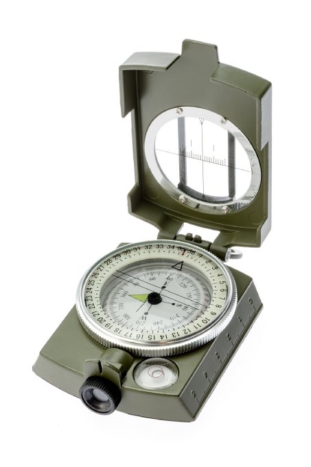 SE CC4580 Military Lensatic Sighting Compass with Pouch