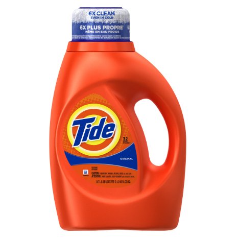 Tide Liquid Laundry Detergent, Original Scent, 50 Ounce
