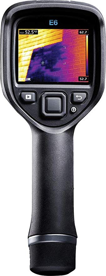 FLIR E6-XT - Handheld Infrared Camera - with Extended Temperature Range, MSX Image Enhancement Technology, Wi-Fi & Bluetooth for Instant Data Sharing - (240 x 180)