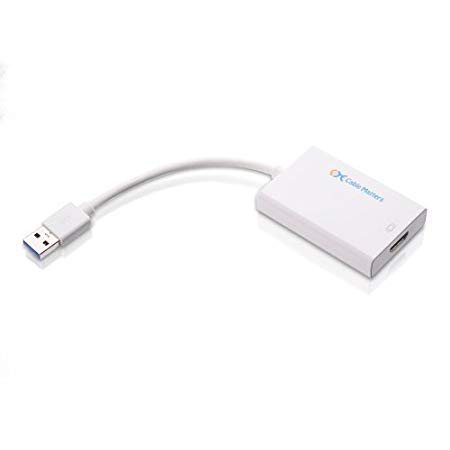 Cable Matters SuperSpeed USB 3.0/2.0 to HDMI Adapter for Windows and Mac up to 2048x1152/1920x1200 in White