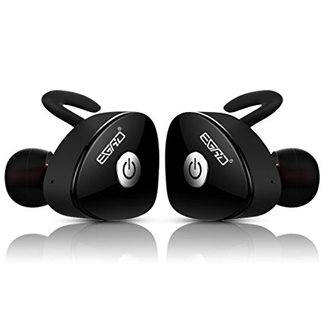 EGRD Wireless Bluetooth Earbuds, True Wireless Stereo Bluetooth 4.1 Headphones Cordless Earphones Sweatproof In-Ear Headset , Secure Fit for Sports with Mic
