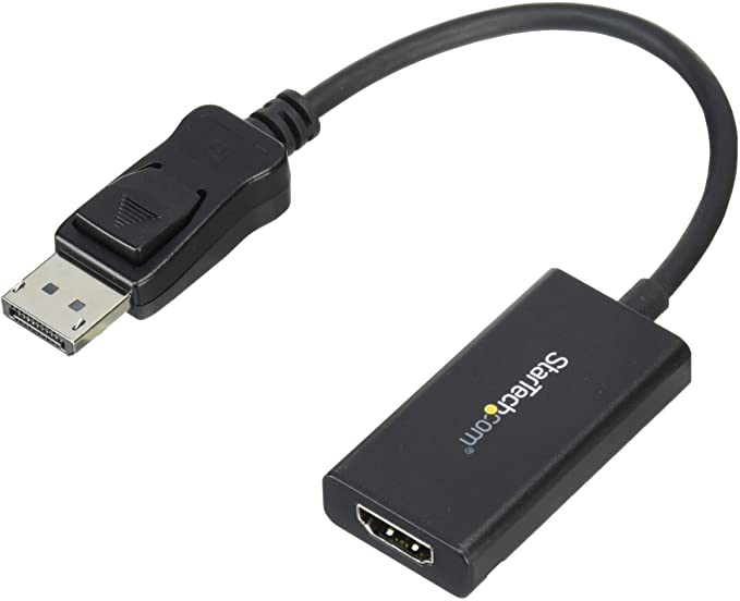 StarTech.com DisplayPort to HDMI Adapter with HDR - 4K 60Hz - Black - DP to HDMI Converter (DP2HD4K60H)