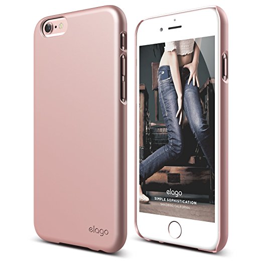 iPhone 6S Case, elago® [Slim Fit 2][Rose Gold] - [Light][Minimalistic][True Fit] - for iPhone 6/6S