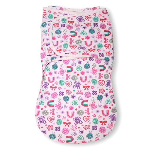 Summer Infant SwaddleMe WrapSack Blanket, Flower Power, Large