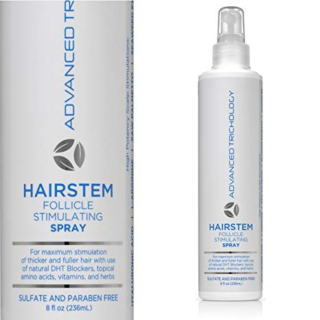 HairStem Follicle Stimulating Spray - Clinical Strength Hair Growth Stimulator - Biotin, Saw Palmetto, Hyaluronic Acid 8oz