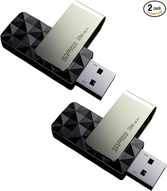 Silicon Power 2-Pack 256GB USB 3.2 Gen1 (USB 3.0) USB Flash Drive Blaze B30