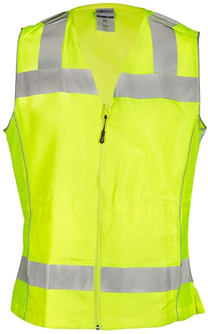 ML Kishigo 1521 Womens Fitted ANSI Class 2 High Visibility Safety Vest, Small