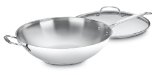 Cuisinart 726-38H Chefs Classic Stainless 14-Inch Stir-Fry Pan with Helper Handle and Glass Cover