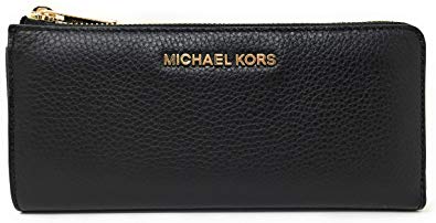 Michael Kors Women's Jet Set Travel Large Three Quarter Zip Wallet