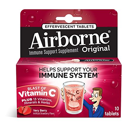 Airborne Very Berry Immune Support Supplement, 10 Count