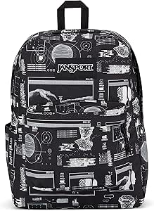 JanSport SuperBreak Plus Backpack with Padded 15-inch Laptop Sleeve and Integrated Bottle Pocket - Spacious and Durable Daypack for Work and Travel - QR Code