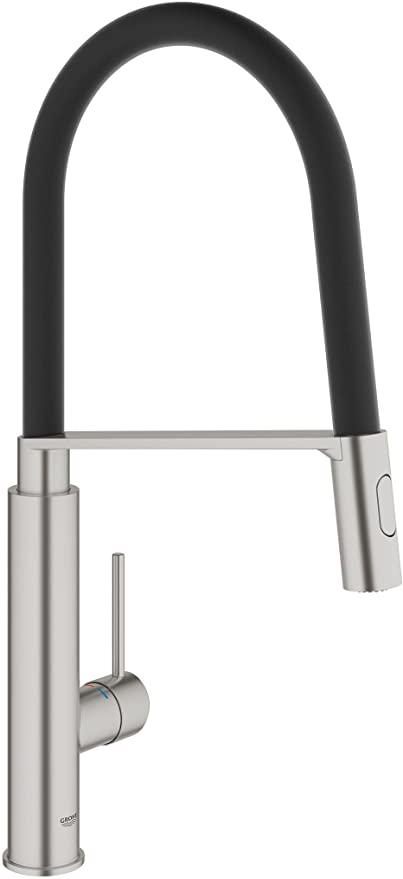 GROHE 31491DC0 Concetto Professional Single-Lever Sink Mixer, Supersteel