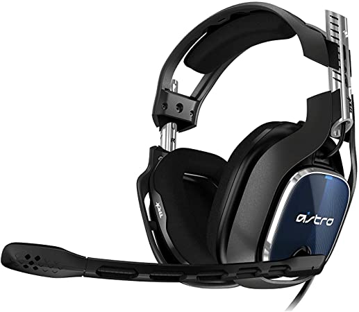 ASTRO Gaming A40 TR Wired Gaming Headset   MixAmp Pro TR, Gen 4, Astro Audio V2, Dolby Audio, Swappable Mic, Game/Voice Balance Control for Xbox Series X|S, Xbox One, PS5, PS4, PC, Mac - Black/Blue