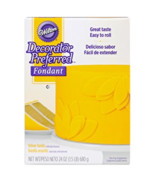 Wilton 710-2308 Decorator Preferred Fondant, 24-Ounce, Yellow