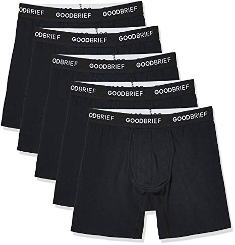 Good Brief Men's Cotton Stretch Classic Fit Boxer Briefs (3-Pack/4-Pack/5-Pack)