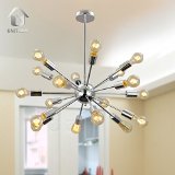Unitary Brand Morden Metal Large Chandelier with 18 Lights Chrome Finish