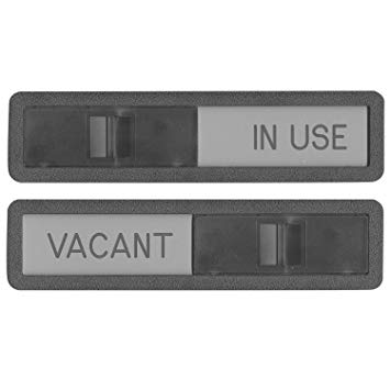 Headline Sign - Slider Sign,"in USE/Vacant", Slide to Change, for Use on Conference Room Doors, 2.5 x 10.5 Inches (1519)