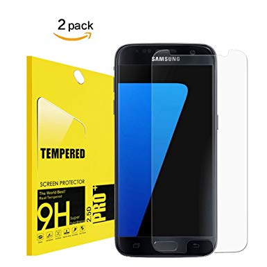 for Galaxy S7 Screen Protector Tempered Glass,Acoverbest[2PACK][Bubble Free][Anti-Scratch] for Samsung Galaxy S7 Tempered Glass Screen Protector