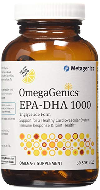 Metagenics OmegaGenics EPA-DHA 1000 Dietary Supplement, 60 Count