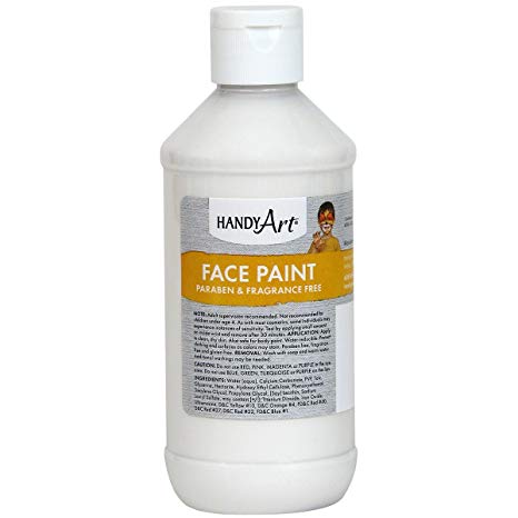 Handy Art Face Paint, White, 8-Ounce