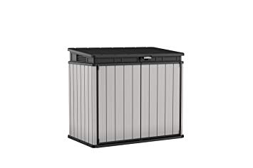 Keter Store It Out Premier XL Outdoor Plastic Garden Storage Shed, Grey and Black, 140 x 82 x 124 cm