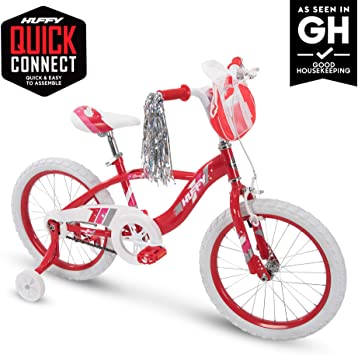 Huffy Kid Bike Quick Connect Assembly Glimmer 18 inch, Red, 79879