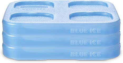 Rubbermaid LunchBlox Blue Freezer, Medium Ice Pack Set, 3 Pack