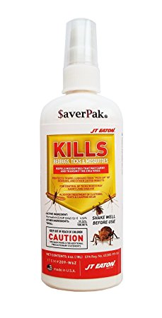 $averPak Single – 1 Six Ounce Bottle of JT Eaton Kills Bedbugs, Ticks & Mosquitoes Permethrin Clothing & Gear Treatment Pump Spray
