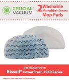 Crucial Vacuum 2 Bissell PowerFresh Steam Mop Pads Fits All PowerFresh 1940 Series Models including 19402 19404 19408 1940A 1940Q 1940T Part  5938 and 203-2633