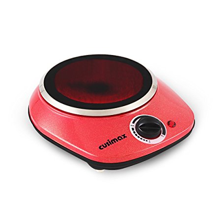 Cusimax CMIP-A900R 900W Infrared Cooktop (Mini,Red)