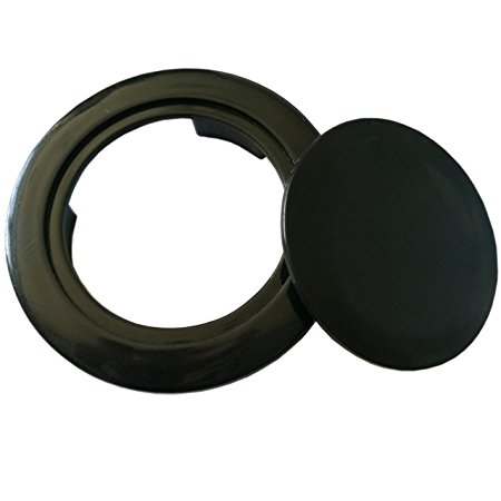 Do4U Patio Table Umbrella Hole Ring Plug Cover and Cap For Table Set -2-Inch-Black