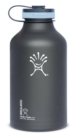 Hydro Flask Insulated Stainless Steel Wide Mouth Water Bottle and Beer Growler 64-Ounce