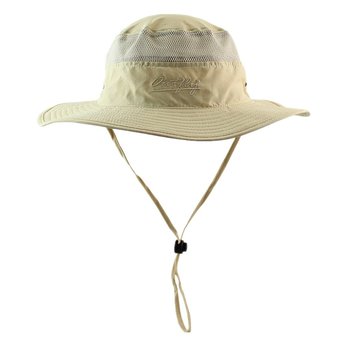 Unisex Outdoor Mesh Sun Hat Camouflage Bucket Hats Fishing Hats with String