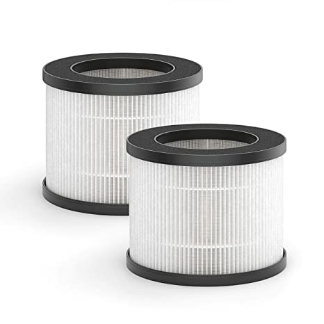 Medify MA-18 Genuine Replacement Filter | for Allergens, Smoke, Smokers, Dust, Odors, Pollen, Pet Dander | 3 in 1 with Pre-filter, H13 HEPA, and Activated Carbon for 99.9% Removal | 2-Pack