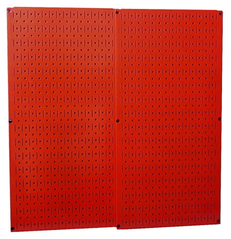 Wall Control 30-P-3232R Red Metal Pegboard Pack