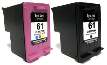 HouseOfToners Remanufactured Ink Cartridge Replacement for HP 61 ( Black , 2-Pack )