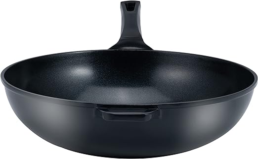 14" Green Ceramic Wok by Ozeri, with Smooth Ceramic Non-Stick Coating (100% PTFE and PFOA Free)