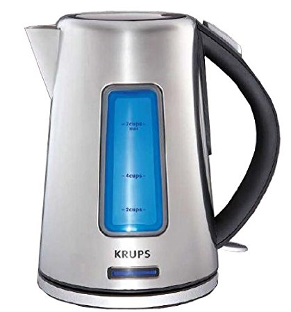 KRUPS BW3990 Prelude Electric Kettle with Light Water Level Indicator and Stainless Steel Housing, Silver