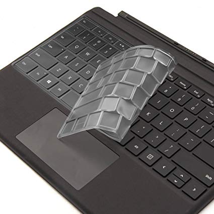 Microsoft Surface Pro 2017 Keyboard Cover, Premium Ultra Thin Soft-Touch TPU Keyboard Skin for Microsoft Surface Pro 4, Surface Pro 5 2017 Protective Skin