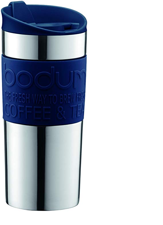 Bodum Travel Mug, 12 oz, Navy