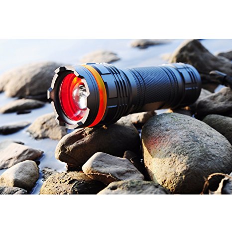 Durapower® Heavy Duty 600 Lumen Cree LED Flashlight Torch Adjustable Focus 5 Light Modes Waterproof