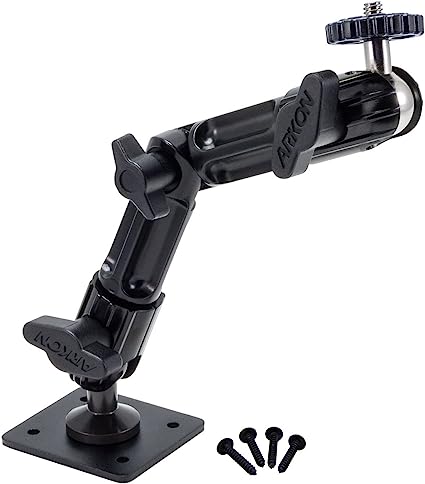 Arkon CMPHD006 Camera Wall Mount for CCTV POV Camcorders Cameras, Black, 2.0 in*12.0 in*6.0 in