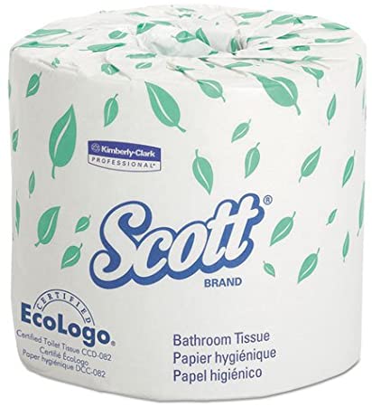 Scott 13607 Standard Roll Bathroom Tissue, 2-Ply, 550 Sheets/Roll, 20 Rolls/Carton