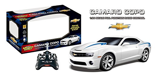 2013 Chevrolet Camaro COPO RC Remote Control Sports Car 1:24 Scale Model (White)